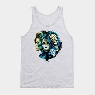 The Powerful Presence of Lions Tank Top